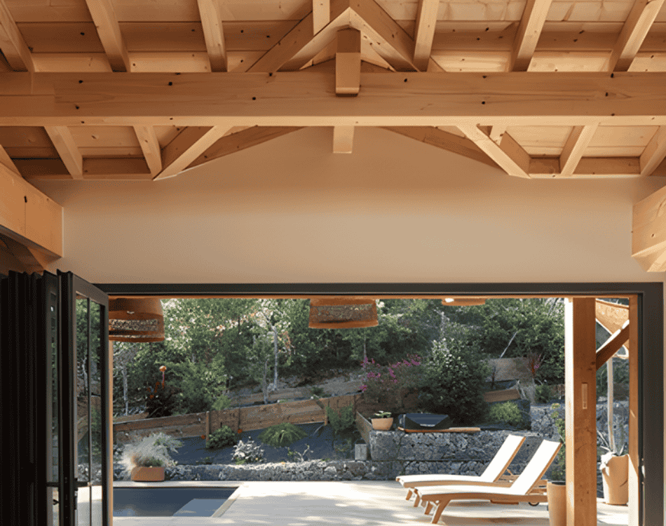 extension maison ossature bois seignosse